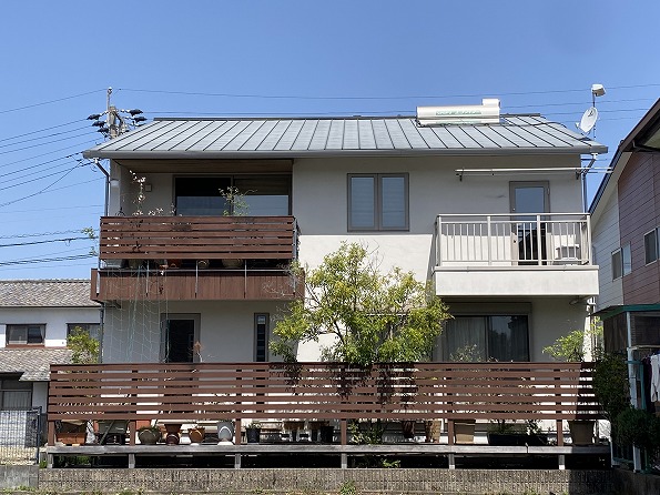 浜松市中区 自邸 太陽熱温水器取付工事