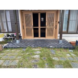 袋井 Mさんの家 玄関タイル貼替え工事