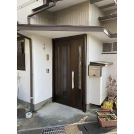 中央区和地山 玄関ドア取替え工事